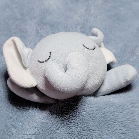 Sandy & Simon Elephant Infant Security Blanket "Thank Heaven For Me" 14" X 15" - Picture 3 of 6